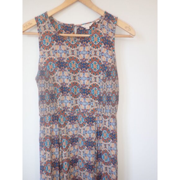 Fat Face Connie Kaleidoscope Maxi Boho Dress us‎ 6 uk 10 FIT FLARE Sleeveless - Picture 3 of 7
